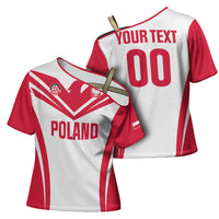 Custom Poland 2026 Volleyball Cross Shoulder Shirt Polish Eagle Champions