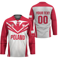 Custom Poland 2026 Volleyball Hockey Jersey Polish Eagle Champions