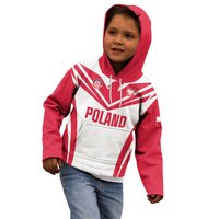 Custom Poland 2026 Volleyball Kid Hoodie Polish Eagle Champions