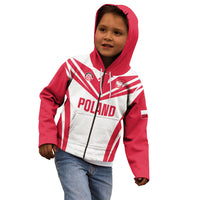 Custom Poland 2026 Volleyball Kid Hoodie Polish Eagle Champions