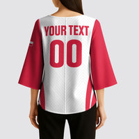 Custom Poland 2026 Volleyball Kimono Sleeve Blouse Polish Eagle Champions
