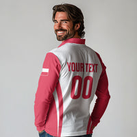 Custom Poland 2026 Volleyball Long Sleeve Polo Shirt Polish Eagle Champions