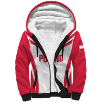 Custom Poland 2026 Volleyball Sherpa Hoodie Polish Eagle Champions