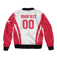 Custom Poland 2026 Volleyball Sleeve Zip Bomber Jacket Polish Eagle Champions