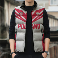 Custom Poland 2026 Volleyball Sleeveless Puffer Jacket Polish Eagle Champions
