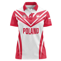 Custom Poland 2026 Volleyball Women Polo Shirt Polish Eagle Champions