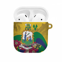 Saint Vincent and the Grenadines AirPods Case Cannonball Flower Tropical Style - Wonder Print Shop