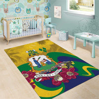 Saint Vincent and the Grenadines Area Rug Cannonball Flower Tropical Style - Wonder Print Shop