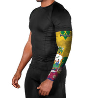 Personalized Saint Vincent and the Grenadines Arm Sleeves Cannonball Flower Tropical Style - Wonder Print Shop