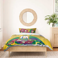 Saint Vincent and the Grenadines Bedding Set Cannonball Flower Tropical Style - Wonder Print Shop