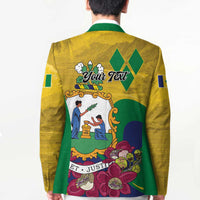 Personalized Saint Vincent and the Grenadines Blazer Cannonball Flower Tropical Style - Wonder Print Shop