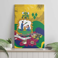 Saint Vincent and the Grenadines Canvas Wall Art Cannonball Flower Tropical Style - Wonder Print Shop