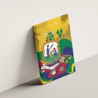 Saint Vincent and the Grenadines Canvas Wall Art Cannonball Flower Tropical Style - Wonder Print Shop