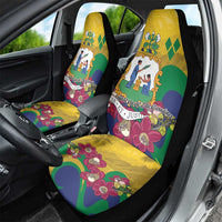 Saint Vincent and the Grenadines Car Seat Cover Cannonball Flower Tropical Style - Wonder Print Shop