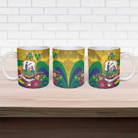 Personalized Saint Vincent and the Grenadines Ceramic Mug Cannonball Flower Tropical Style - Wonder Print Shop
