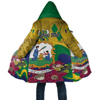 Personalized Saint Vincent and the Grenadines Cloak Cannonball Flower Tropical Style - Wonder Print Shop