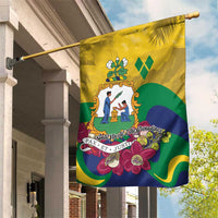 Saint Vincent and the Grenadines Garden Flag Cannonball Flower Tropical Style - Wonder Print Shop