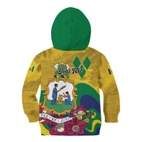Personalized Saint Vincent and the Grenadines Kid Hoodie Cannonball Flower Tropical Style - Wonder Print Shop