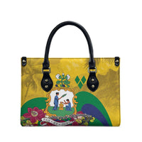 Saint Vincent and the Grenadines Leather Bag Cannonball Flower Tropical Style - Wonder Print Shop