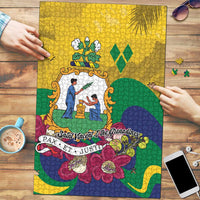 Saint Vincent and the Grenadines Puzzle Cannonball Flower Tropical Style - Wonder Print Shop
