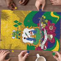 Saint Vincent and the Grenadines Puzzle Cannonball Flower Tropical Style - Wonder Print Shop