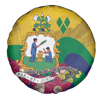 Saint Vincent and the Grenadines Spare Tire Cover Cannonball Flower Tropical Style - Wonder Print Shop