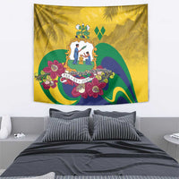 Saint Vincent and the Grenadines Tapestry Cannonball Flower Tropical Style - Wonder Print Shop