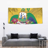 Saint Vincent and the Grenadines Tapestry Cannonball Flower Tropical Style - Wonder Print Shop