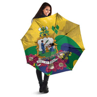 Saint Vincent and the Grenadines Umbrella Cannonball Flower Tropical Style - Wonder Print Shop