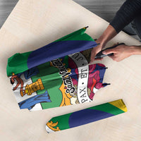 Saint Vincent and the Grenadines Umbrella Cannonball Flower Tropical Style - Wonder Print Shop