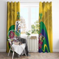 Saint Vincent and the Grenadines Window Curtain Cannonball Flower Tropical Style - Wonder Print Shop
