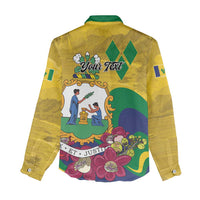 Personalized Saint Vincent and the Grenadines Women Casual Shirt Cannonball Flower Tropical Style - Wonder Print Shop