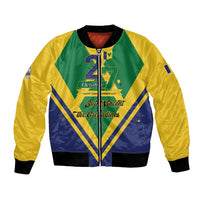 Saint Vincent and the Grenadines Independence Day Bomber Jacket Simple Style - Wonder Print Shop