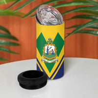 Saint Vincent and the Grenadines Independence Day 4 in 1 Can Cooler Tumbler Simple Style - Wonder Print Shop