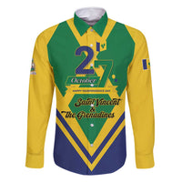 Saint Vincent and the Grenadines Independence Day Family Matching Long Sleeve Bodycon Dress and Hawaiian Shirt Simple Style - Wonder Print Shop