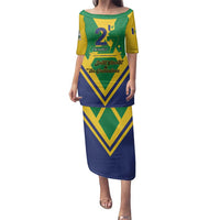 Saint Vincent and the Grenadines Independence Day Family Matching Puletasi and Hawaiian Shirt Simple Style - Wonder Print Shop