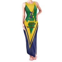 Saint Vincent and the Grenadines Independence Day Family Matching Tank Maxi Dress and Hawaiian Shirt Simple Style - Wonder Print Shop