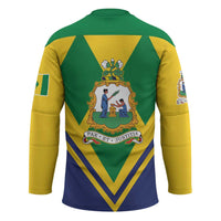 Saint Vincent and the Grenadines Independence Day Hockey Jersey Simple Style - Wonder Print Shop