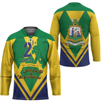 Saint Vincent and the Grenadines Independence Day Hockey Jersey Simple Style - Wonder Print Shop