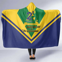 Saint Vincent and the Grenadines Independence Day Hooded Blanket Simple Style - Wonder Print Shop