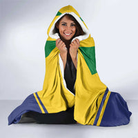 Saint Vincent and the Grenadines Independence Day Hooded Blanket Simple Style - Wonder Print Shop