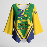 Saint Vincent and the Grenadines Independence Day Kimono Sleeve Blouse Simple Style - Wonder Print Shop