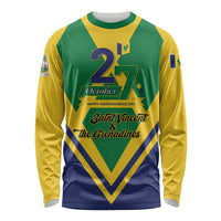 Saint Vincent and the Grenadines Independence Day Long Sleeve Shirt Simple Style - Wonder Print Shop