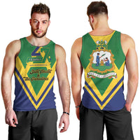 Saint Vincent and the Grenadines Independence Day Men Tank Top Simple Style - Wonder Print Shop