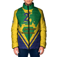 Saint Vincent and the Grenadines Independence Day Padded Jacket Simple Style - Wonder Print Shop