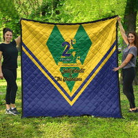 Saint Vincent and the Grenadines Independence Day Quilt Simple Style - Wonder Print Shop