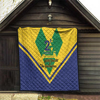 Saint Vincent and the Grenadines Independence Day Quilt Simple Style - Wonder Print Shop