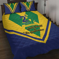 Saint Vincent and the Grenadines Independence Day Quilt Bed Set Simple Style - Wonder Print Shop