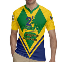 Saint Vincent and the Grenadines Independence Day Rugby Jersey Simple Style - Wonder Print Shop