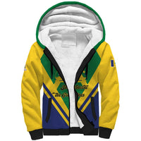 Saint Vincent and the Grenadines Independence Day Sherpa Hoodie Simple Style - Wonder Print Shop